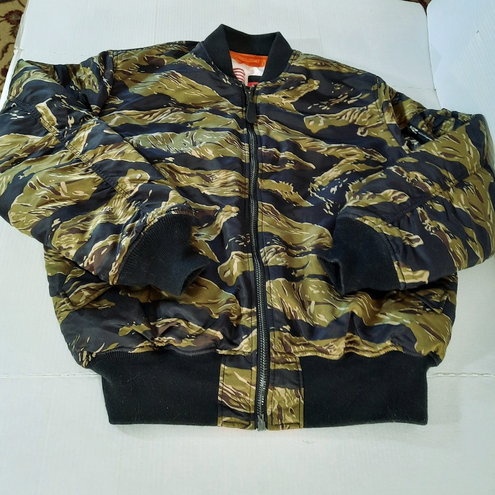 Alpha Industries MA-1 Camo Reversible Bomber Jacket MIL-J-82790J